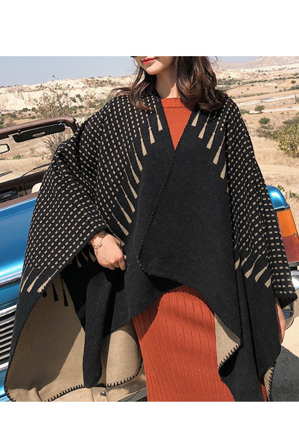 Women Breathable Cozy Classy Printed Thick Shawl