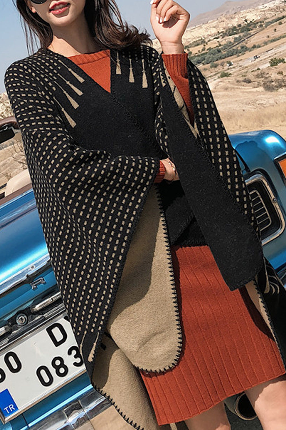Women Breathable Cozy Classy Printed Thick Shawl