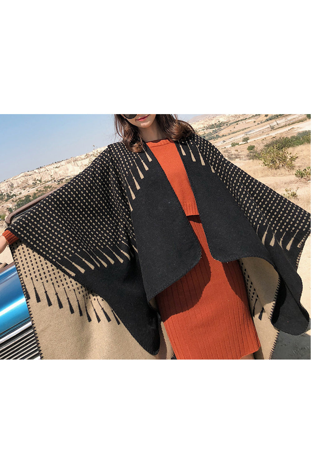 Women Breathable Cozy Classy Printed Thick Shawl