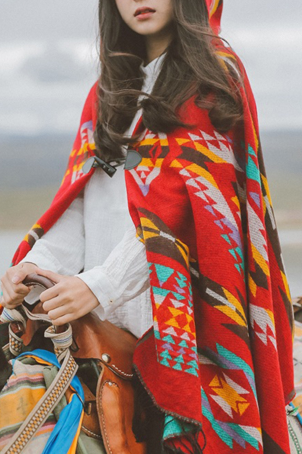 Women Beautiful Printed Style Warm Convenient Shawl
