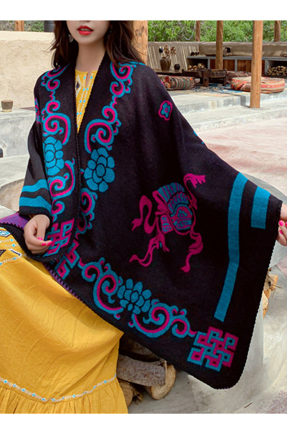 Women Beautiful Printed Style Comfortable Cozy Winter Shawl
