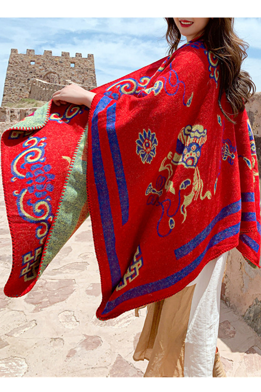 Women Beautiful Printed Style Comfortable Cozy Winter Shawl