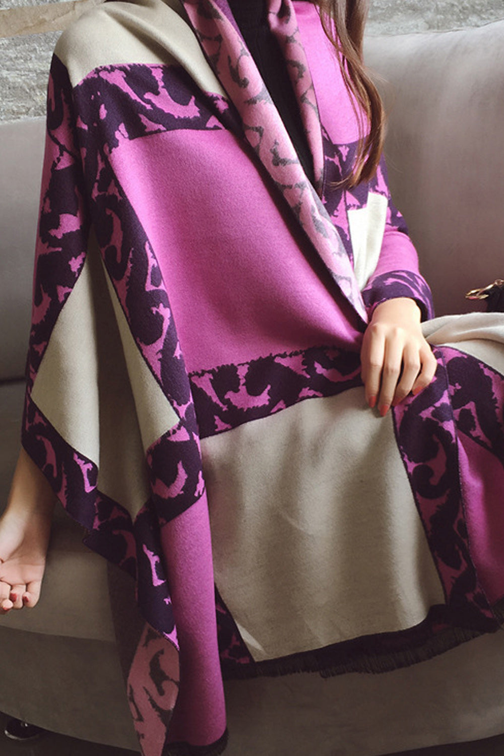 Women Cashmere Warm Beautiful Printed Style Trendy Shawl