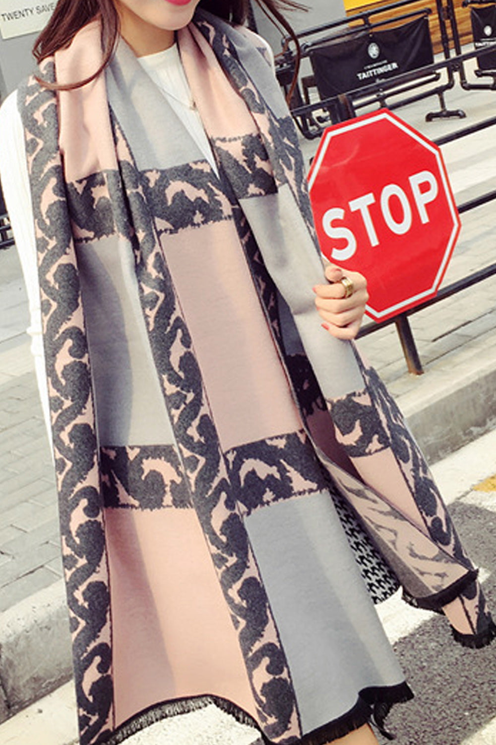Women Cashmere Warm Beautiful Printed Style Trendy Shawl