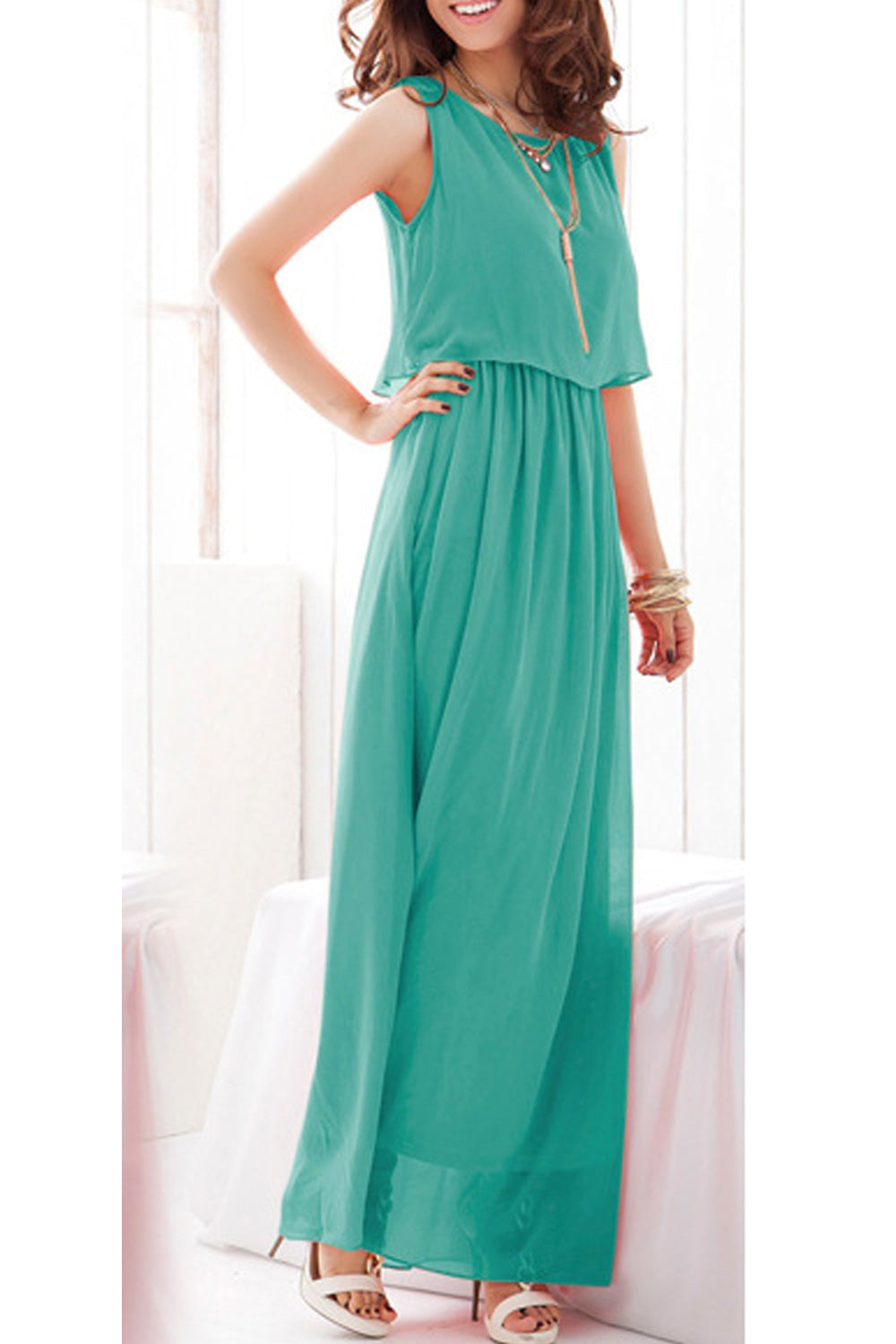 Women Chiffon Bohemian Skirt Style Dress
