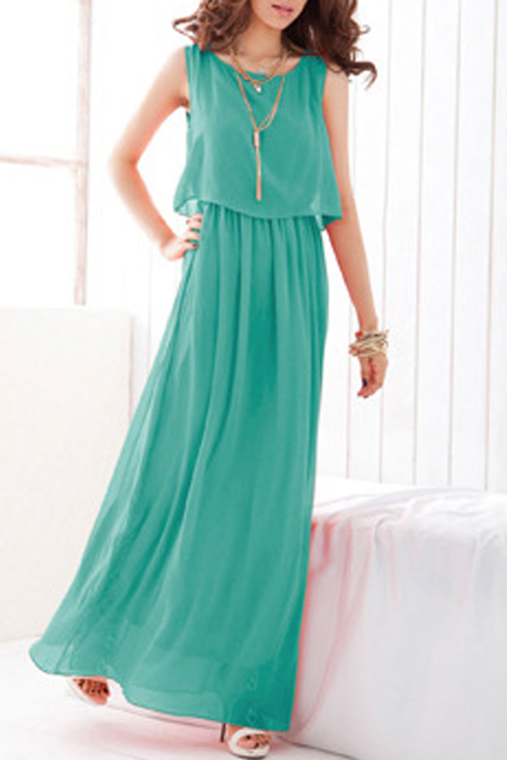 Women Chiffon Bohemian Skirt Style Dress