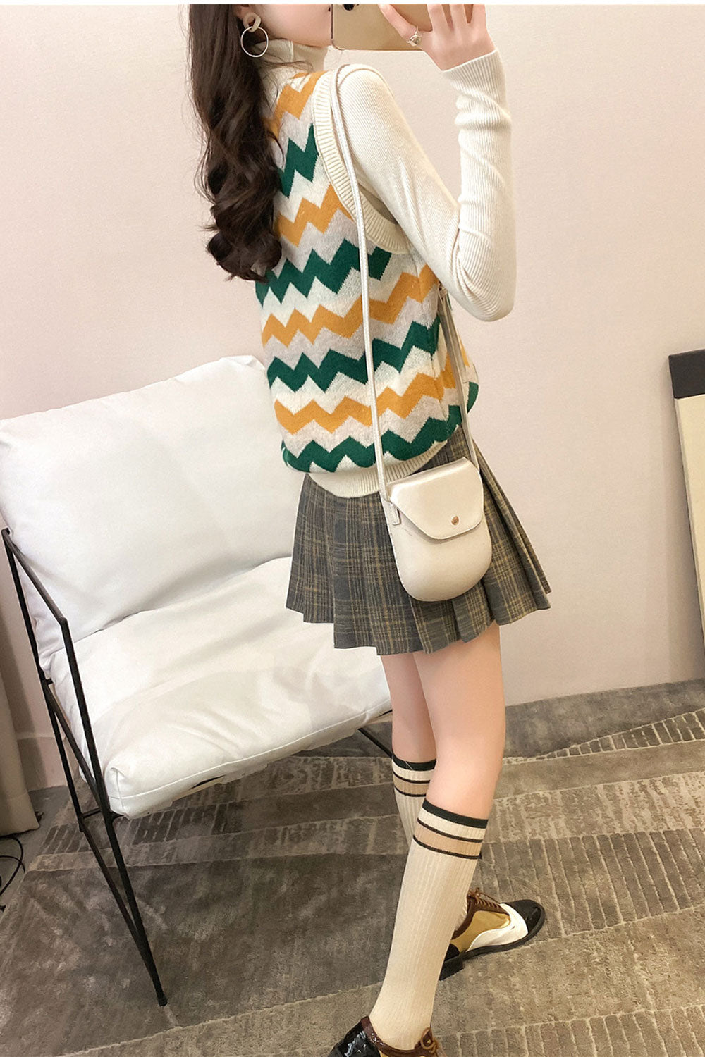 Women Long Sleeve Classic Pattern Style Warm Sweater