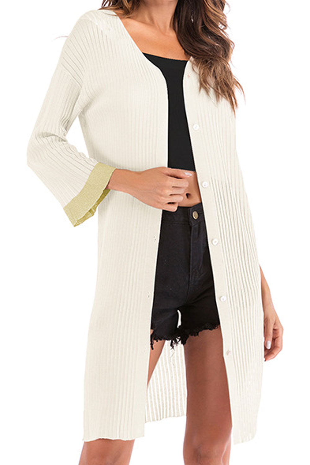 Women Loose Fit Long Sleeve Fashionable Warm Winter Casual Cardigan