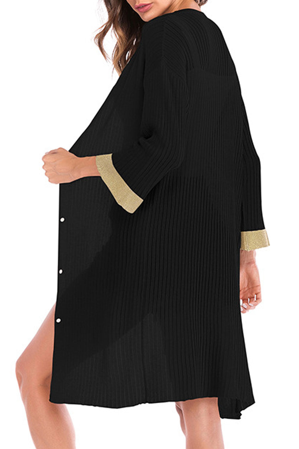 Women Loose Fit Long Sleeve Fashionable Warm Winter Casual Cardigan