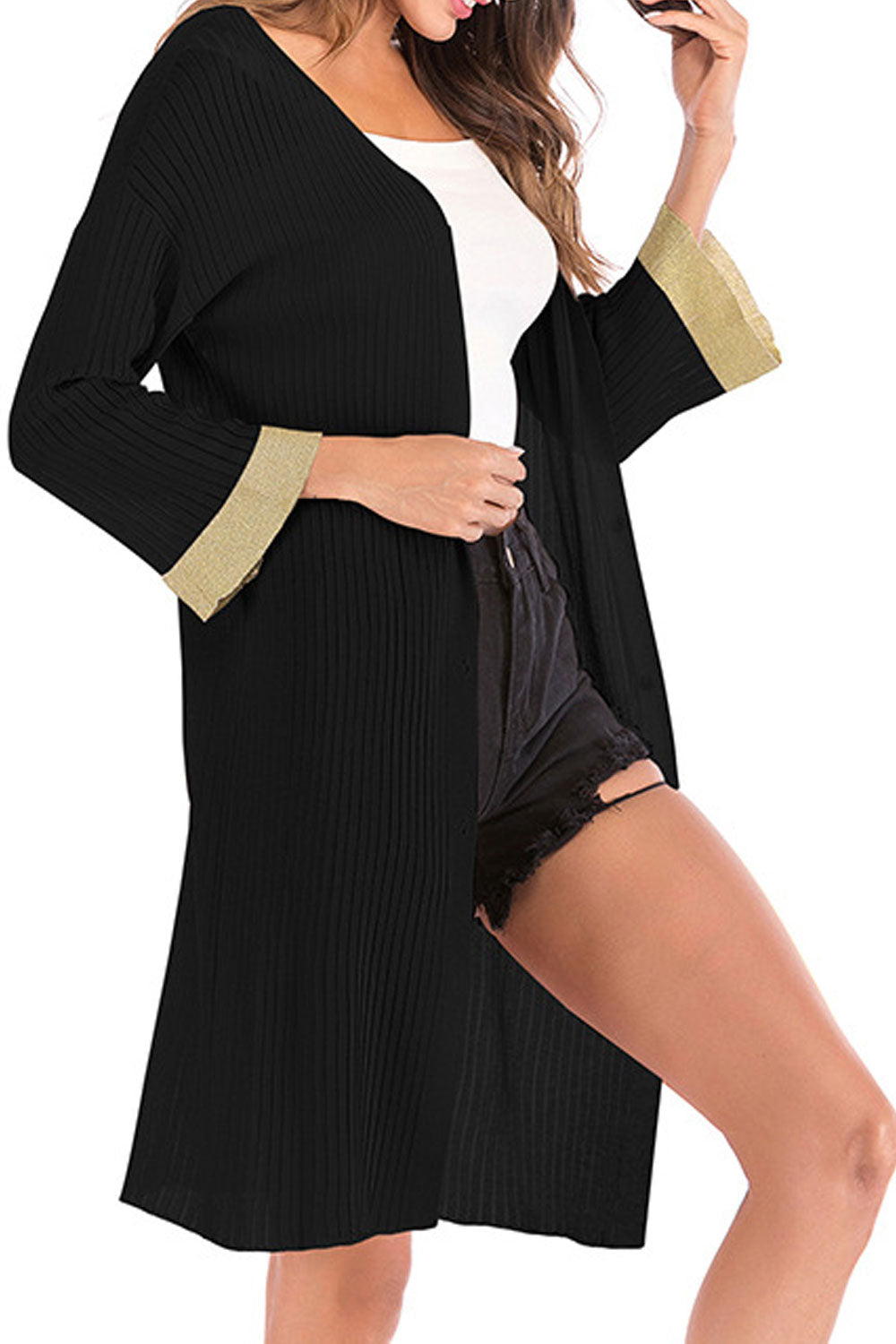 Women Loose Fit Long Sleeve Fashionable Warm Winter Casual Cardigan