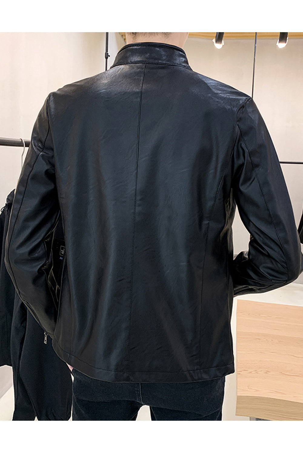 Men Beautiful Zipper Closure Solid Color Hoodie