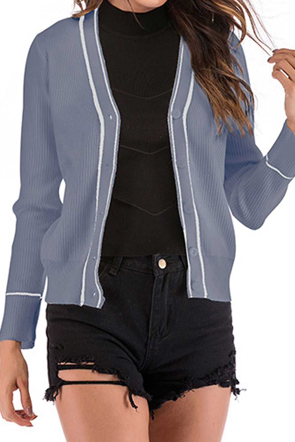Women Slim Fit Cozy Long Sleeve Fashionable Cardigan