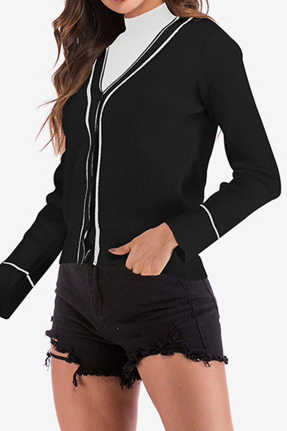 Women Slim Fit Cozy Long Sleeve Fashionable Cardigan
