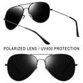 Classic Military Style Pilot Polarized Sunglasses for Women Men
