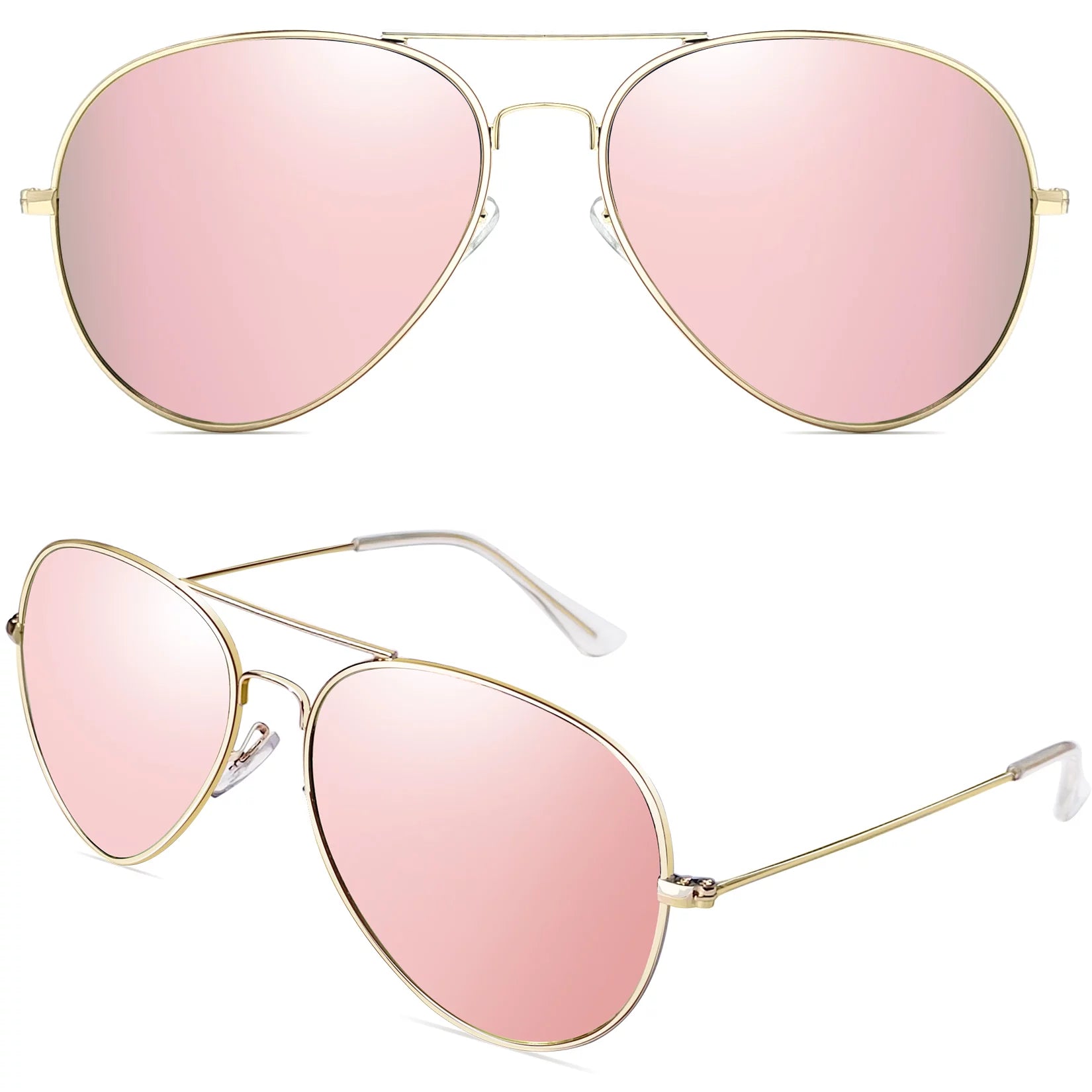 Classic Military Style Pilot Polarized Sunglasses for Women Men