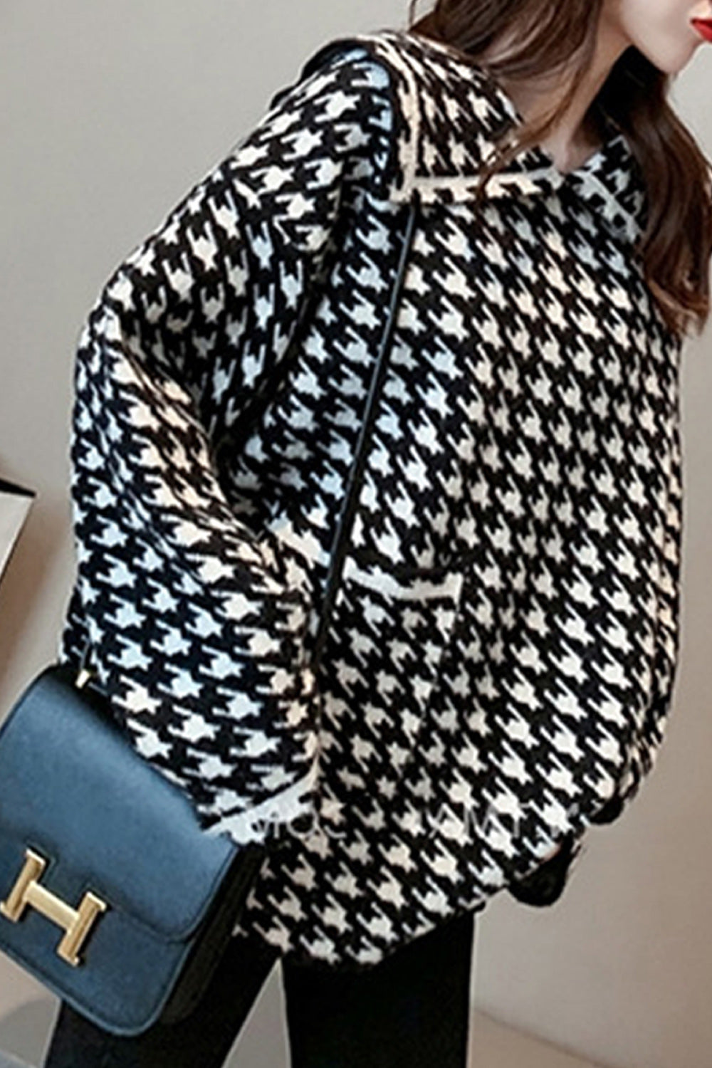 Women Trendy Deep V-Neck Convenient Button Closure Long Sleeve Cardigan