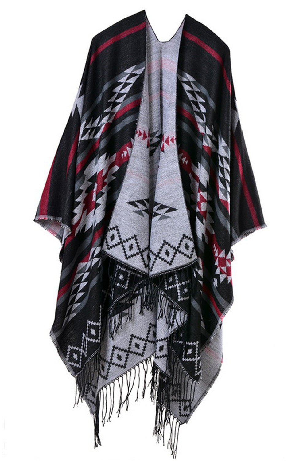 Women Beautiful Tassel Hem Convenient Soft Winter Shawl