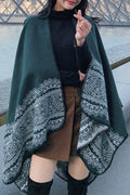 Women Classic Printed Pattern Comfortable Thick Cashmere Shawl