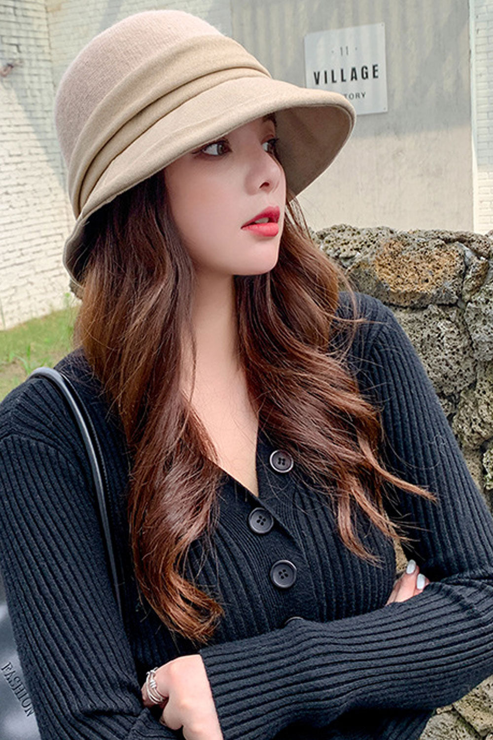 Women Elegant Soft Ear Protection Solid Colored Beret Hat