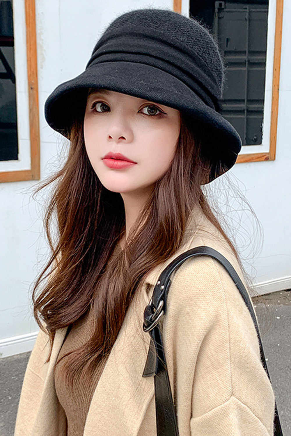 Women Elegant Soft Ear Protection Solid Colored Beret Hat