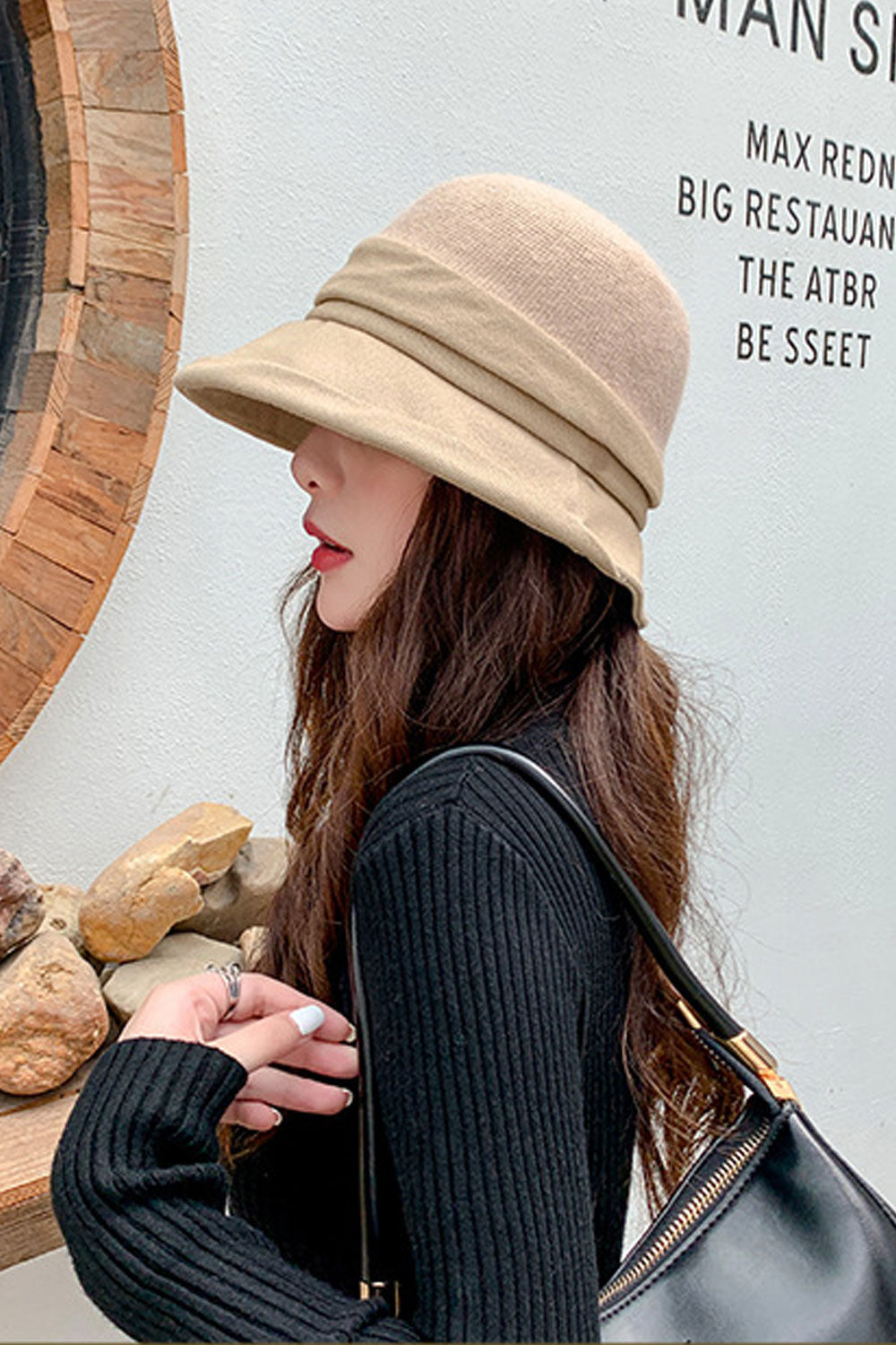 Women Elegant Soft Ear Protection Solid Colored Beret Hat