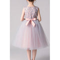 Kids Girls Princess Skirt Bow Decorated Sleeveless Dress