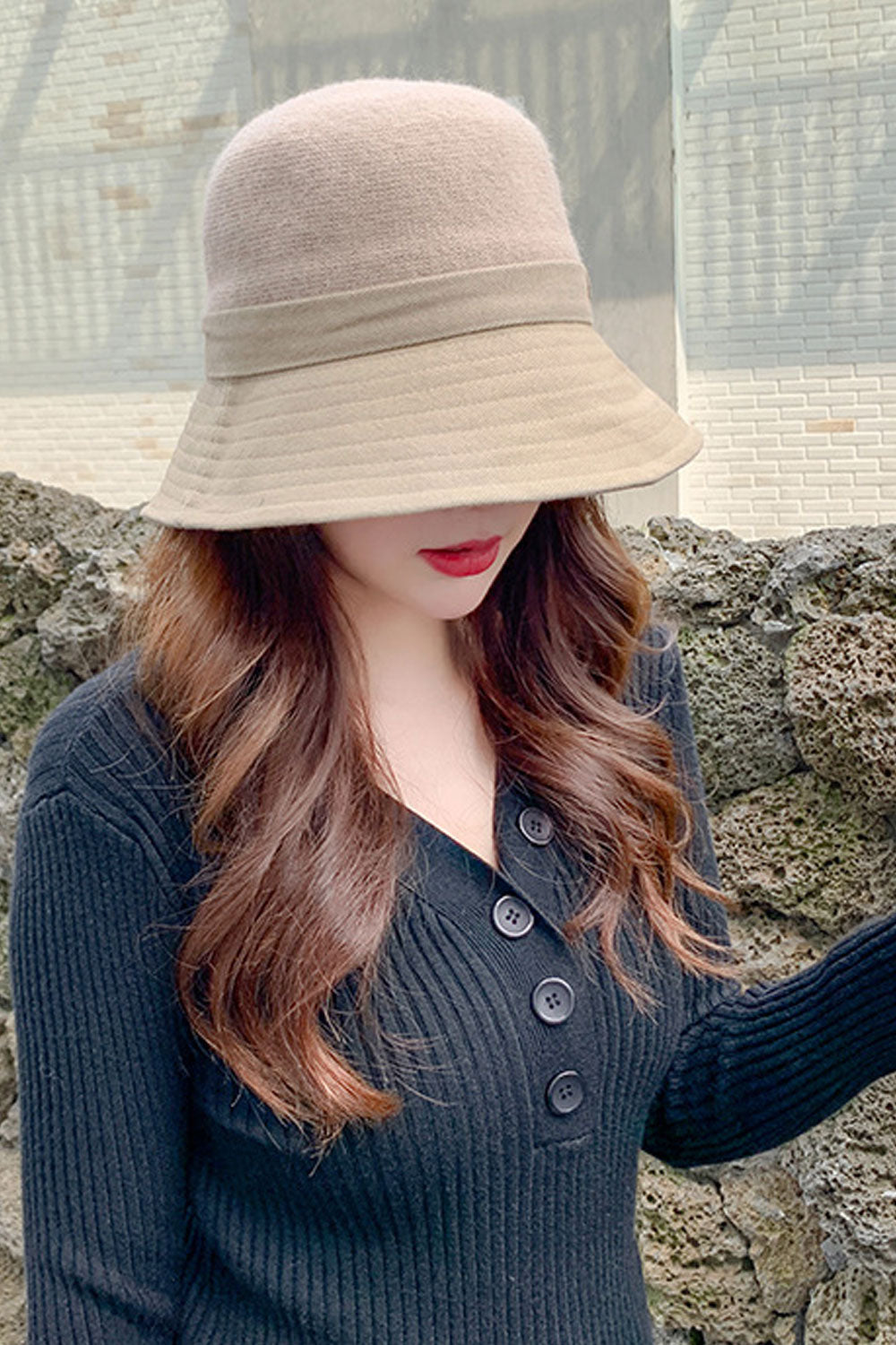 Women Cute Solid Colored Thick Convenient Beret Hat