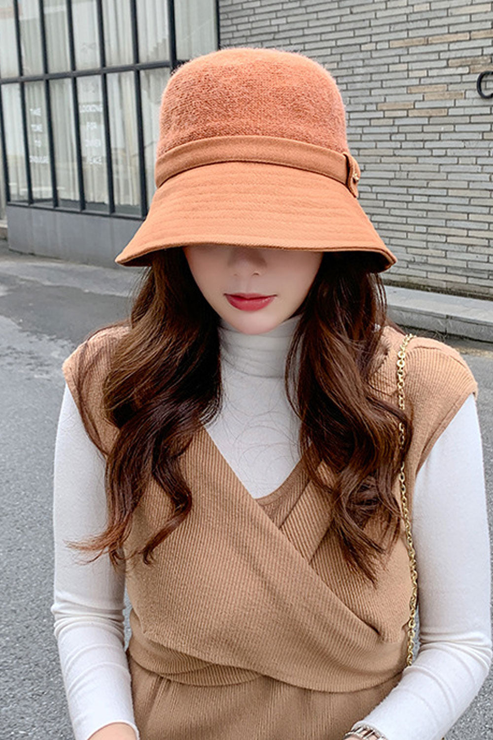 Women Cute Solid Colored Thick Convenient Beret Hat