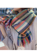 Women Polka Dotted Pattern Warm Winter Casual Muffler