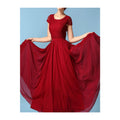 Women Fit Pleated Long Skirt Dress
