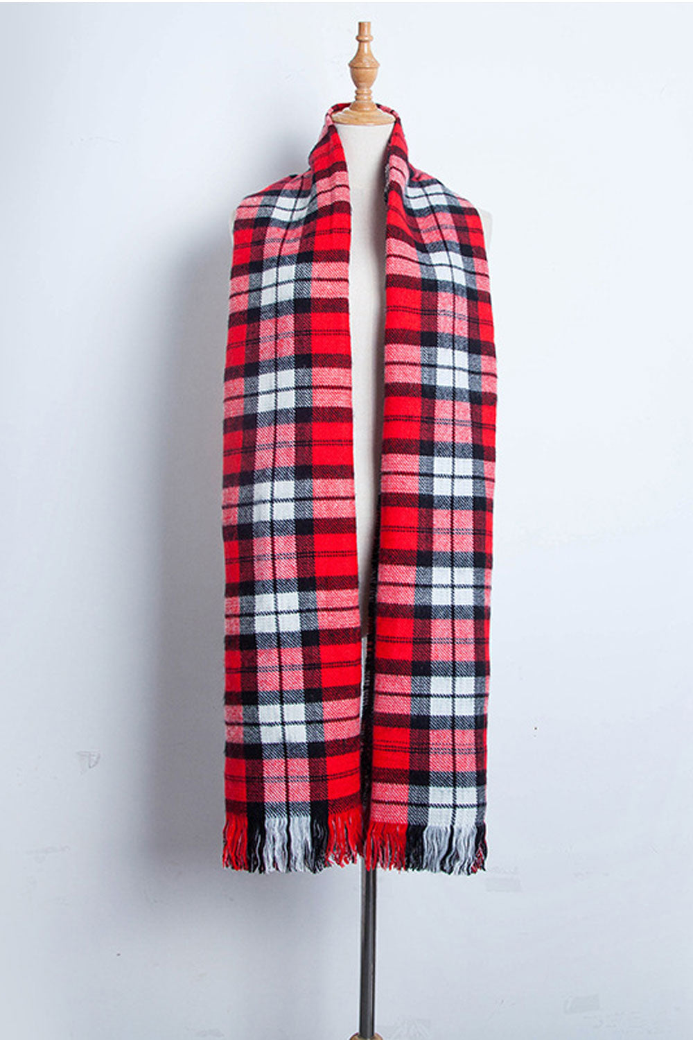 Women Classy Plaid Pattern Warm Comfortable Muffler