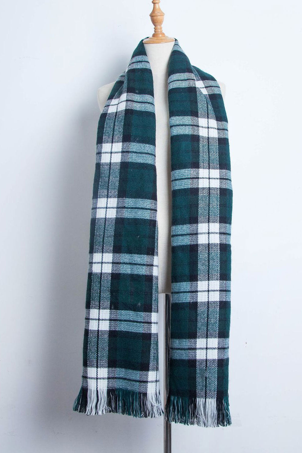 Women Classy Plaid Pattern Warm Comfortable Muffler