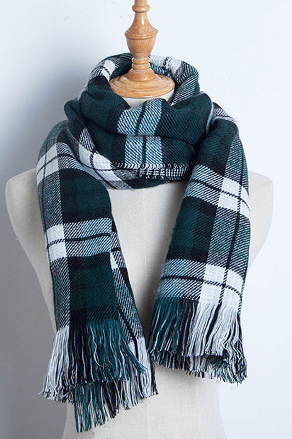 Women Classy Plaid Pattern Warm Comfortable Muffler