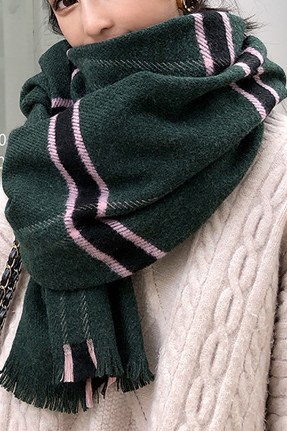 Women Lovely Long Length Warm Wind Breaker Muffler