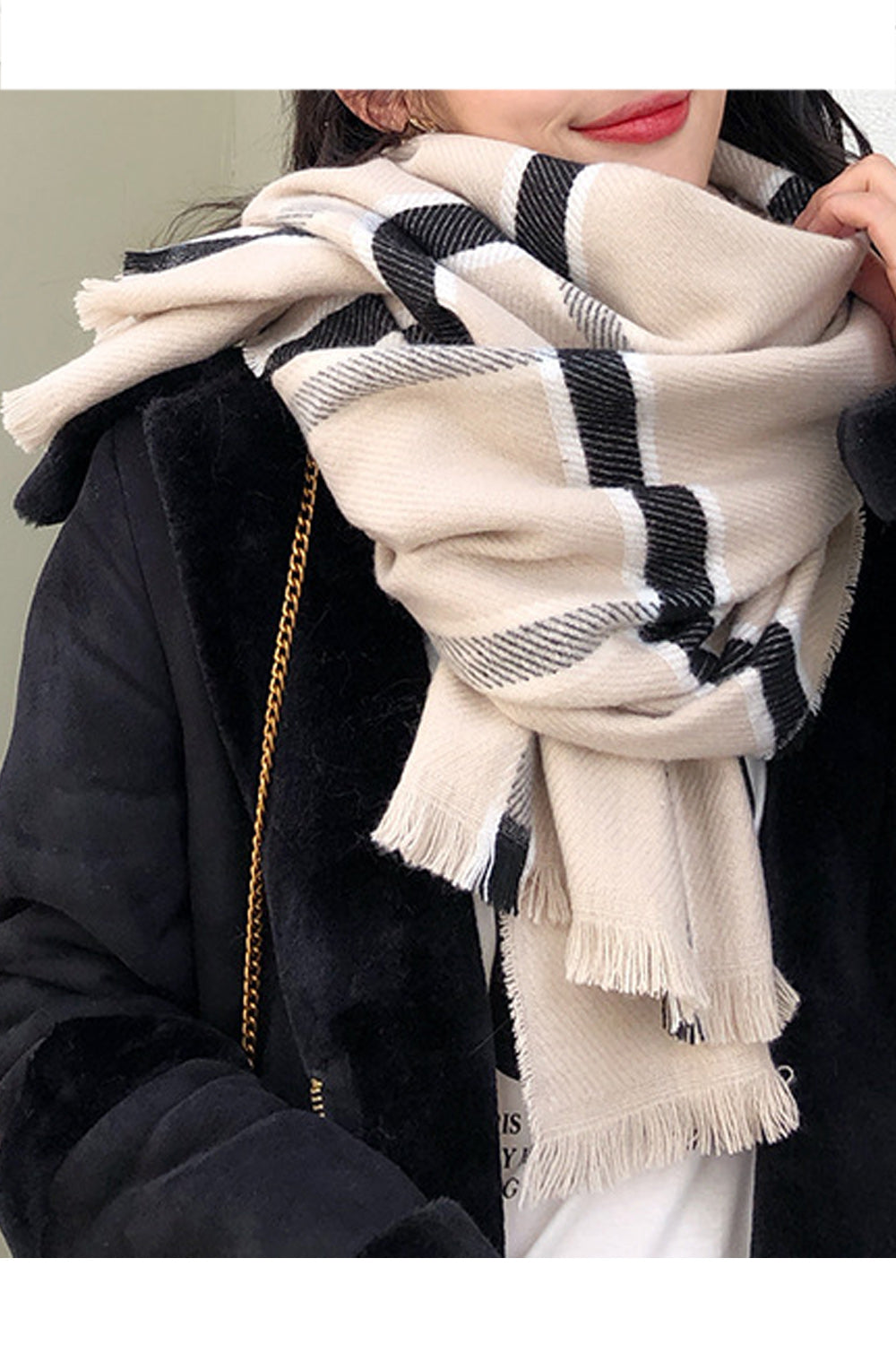 Women Lovely Long Length Warm Wind Breaker Muffler