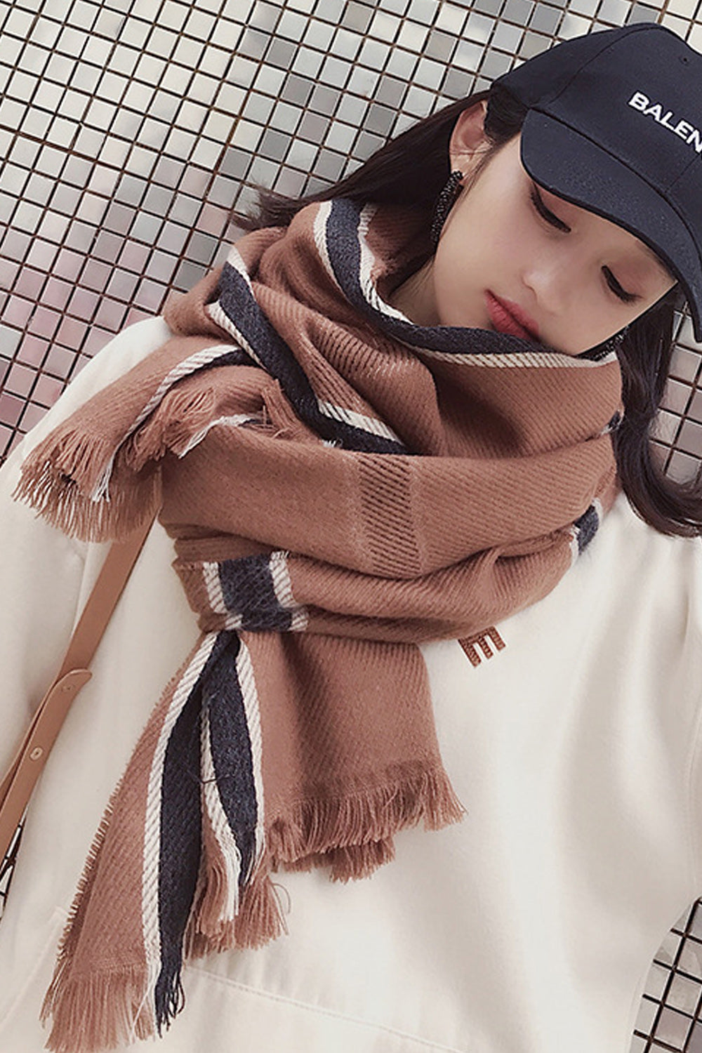Women Lovely Long Length Warm Wind Breaker Muffler