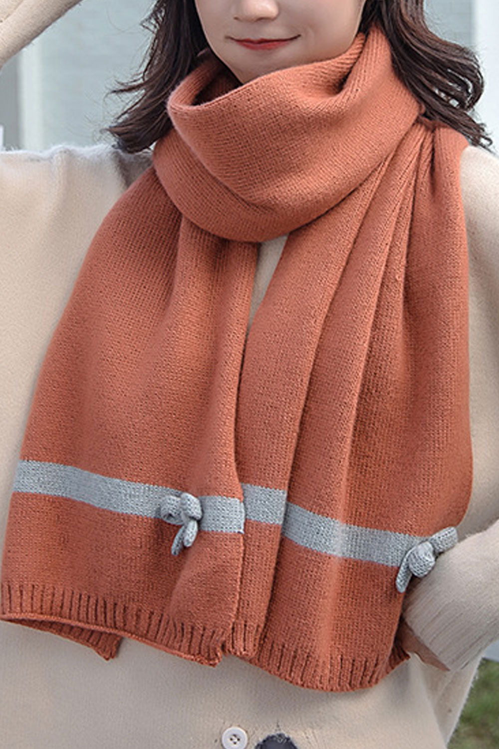 Women Comfortable Winter Season Solid Colored Lovely Muffler
