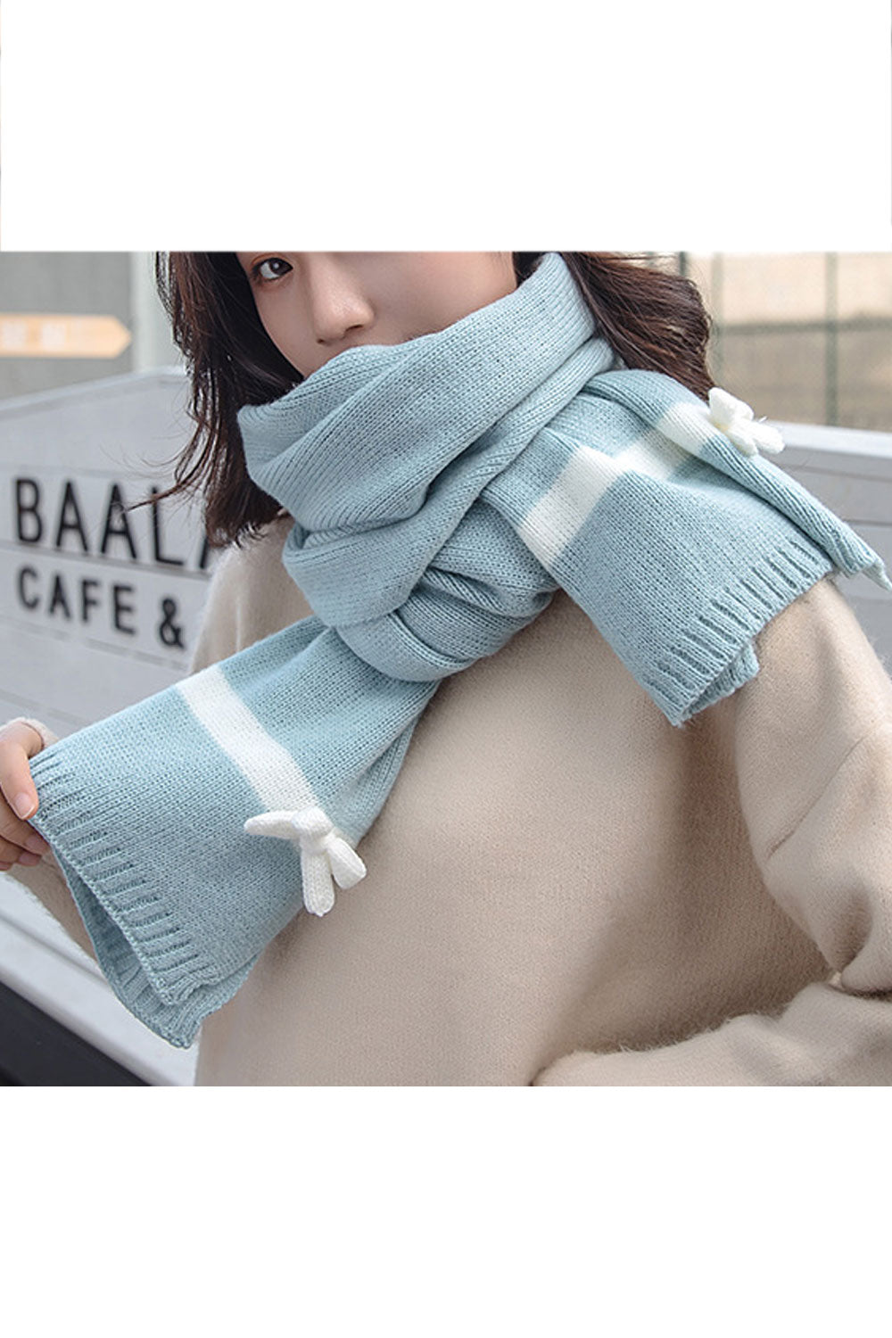 Women Comfortable Winter Season Solid Colored Lovely Muffler