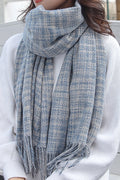 Women Beautiful Tassel Hem Breathable Windproof Muffler