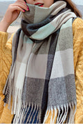 Women Classy Tassel Decoration Warm Breathable Muffler