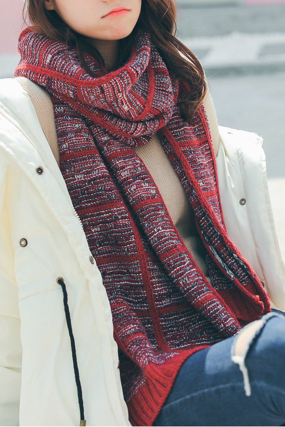 Women Classic Winter Season Cozy Muffler
