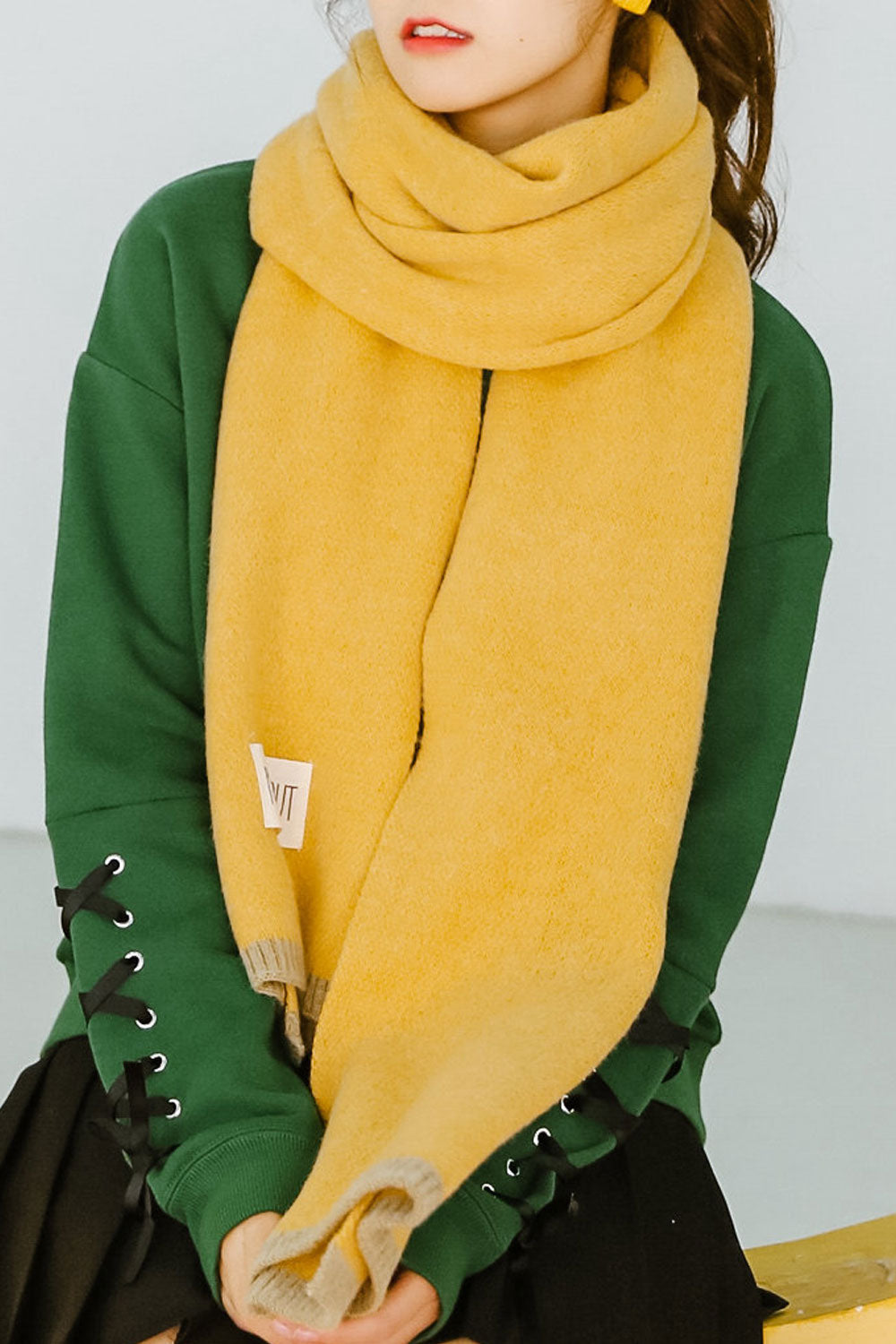 Women Elegant Cozy Solid Colored Amazing Soft Muffler