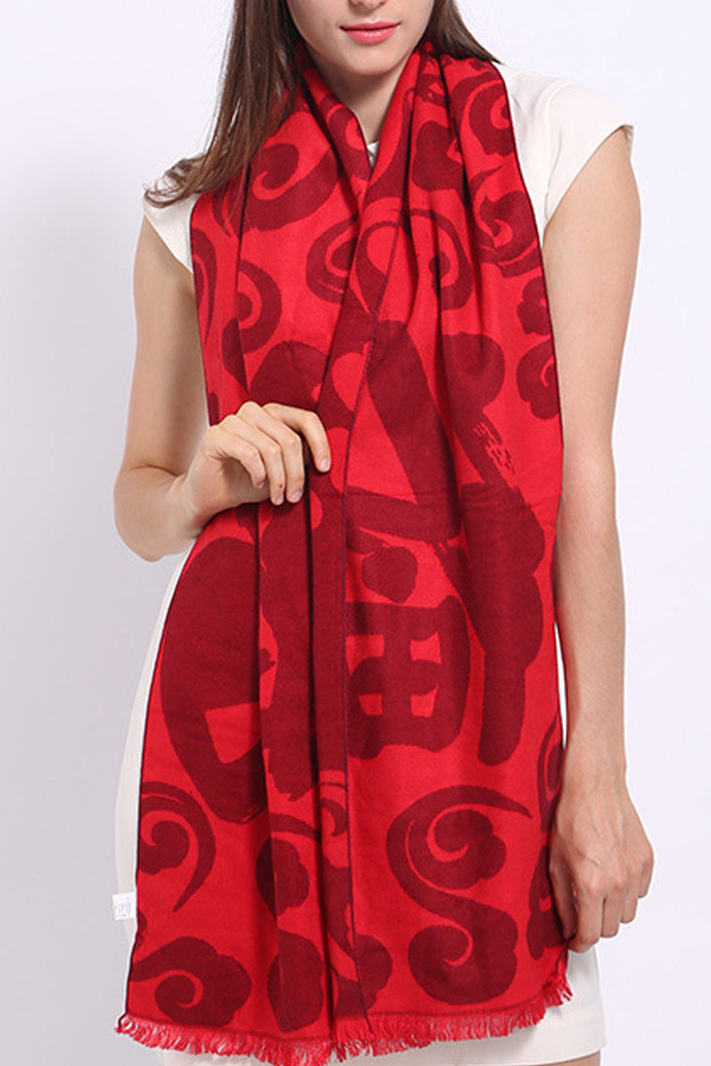 Women Pretty Printed Style Cashmere Warm Muffler