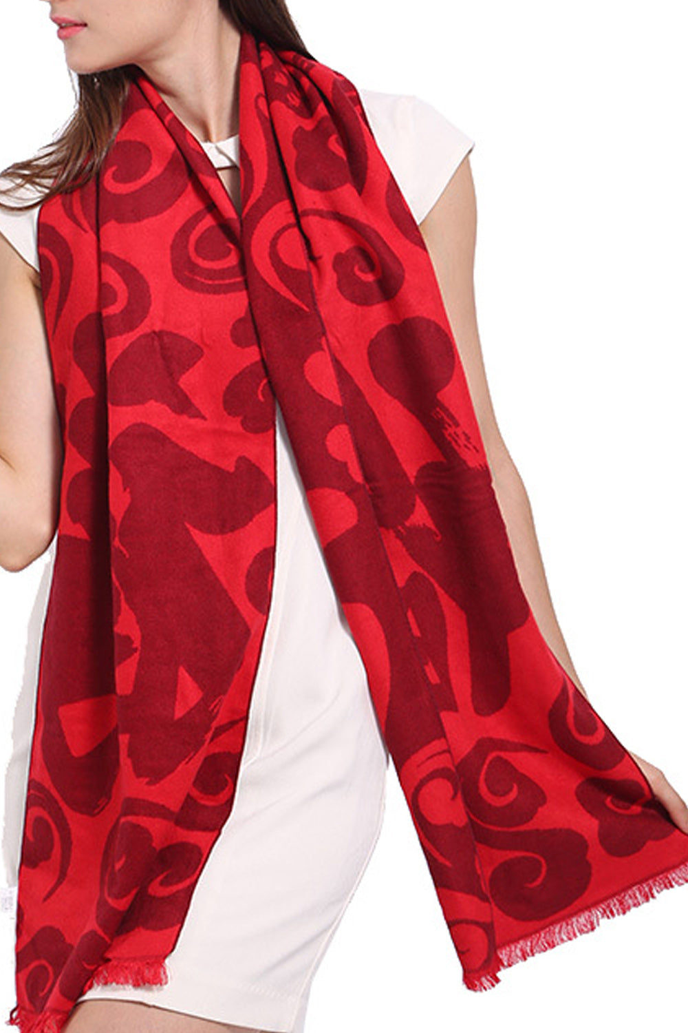 Women Pretty Printed Style Cashmere Warm Muffler