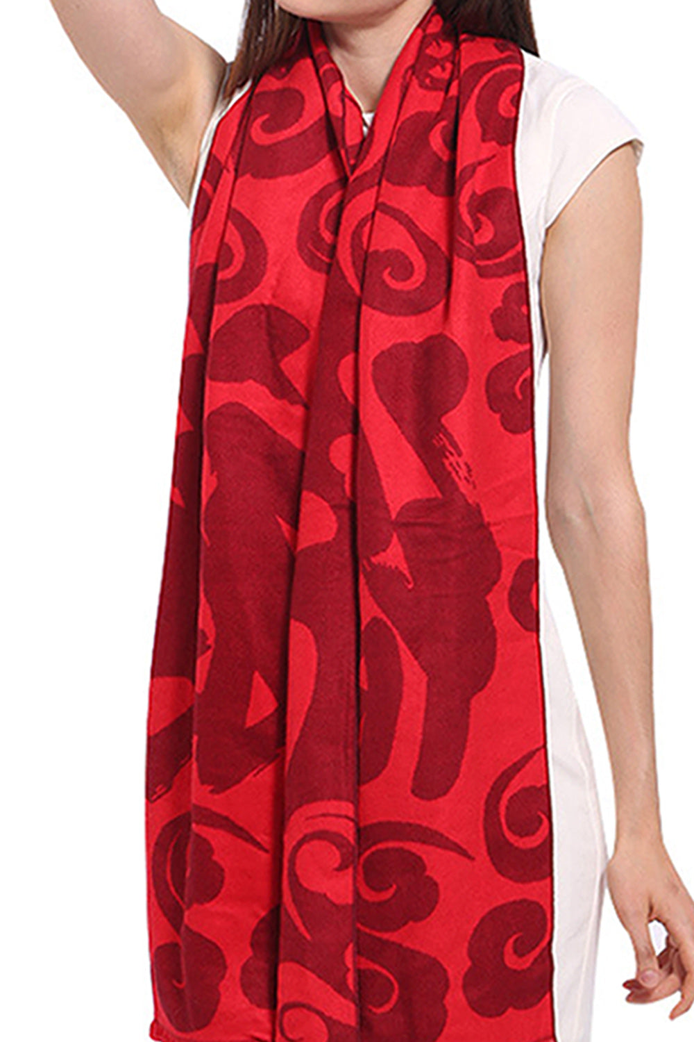Women Pretty Printed Style Cashmere Warm Muffler