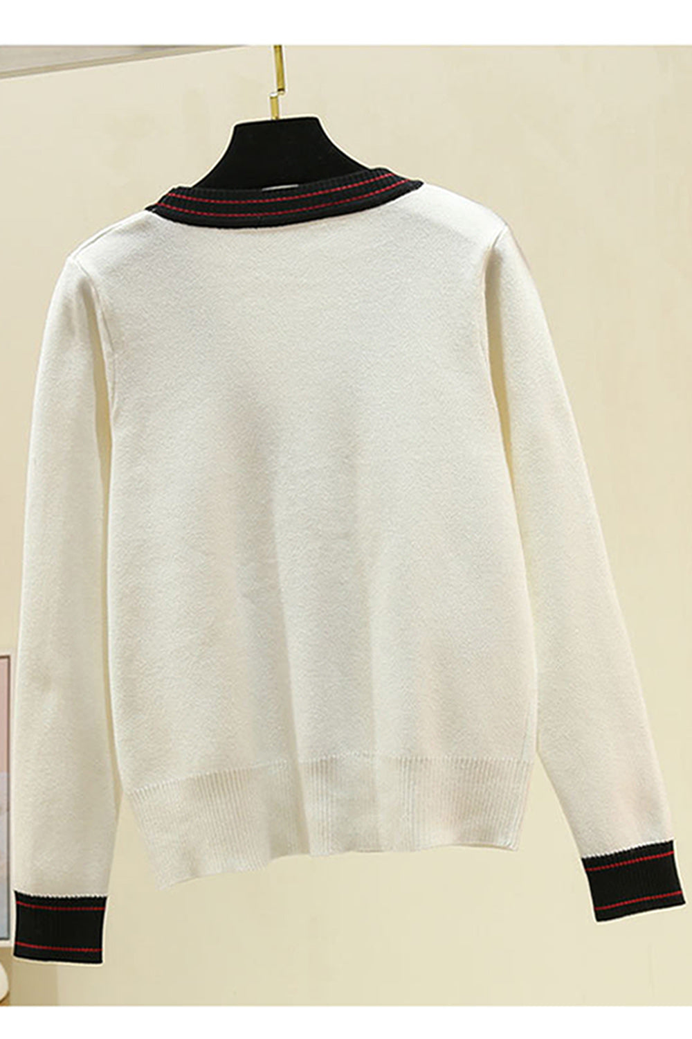 Women Classic V-Neck Long Sleeve Warm Winter Casual Cardigan