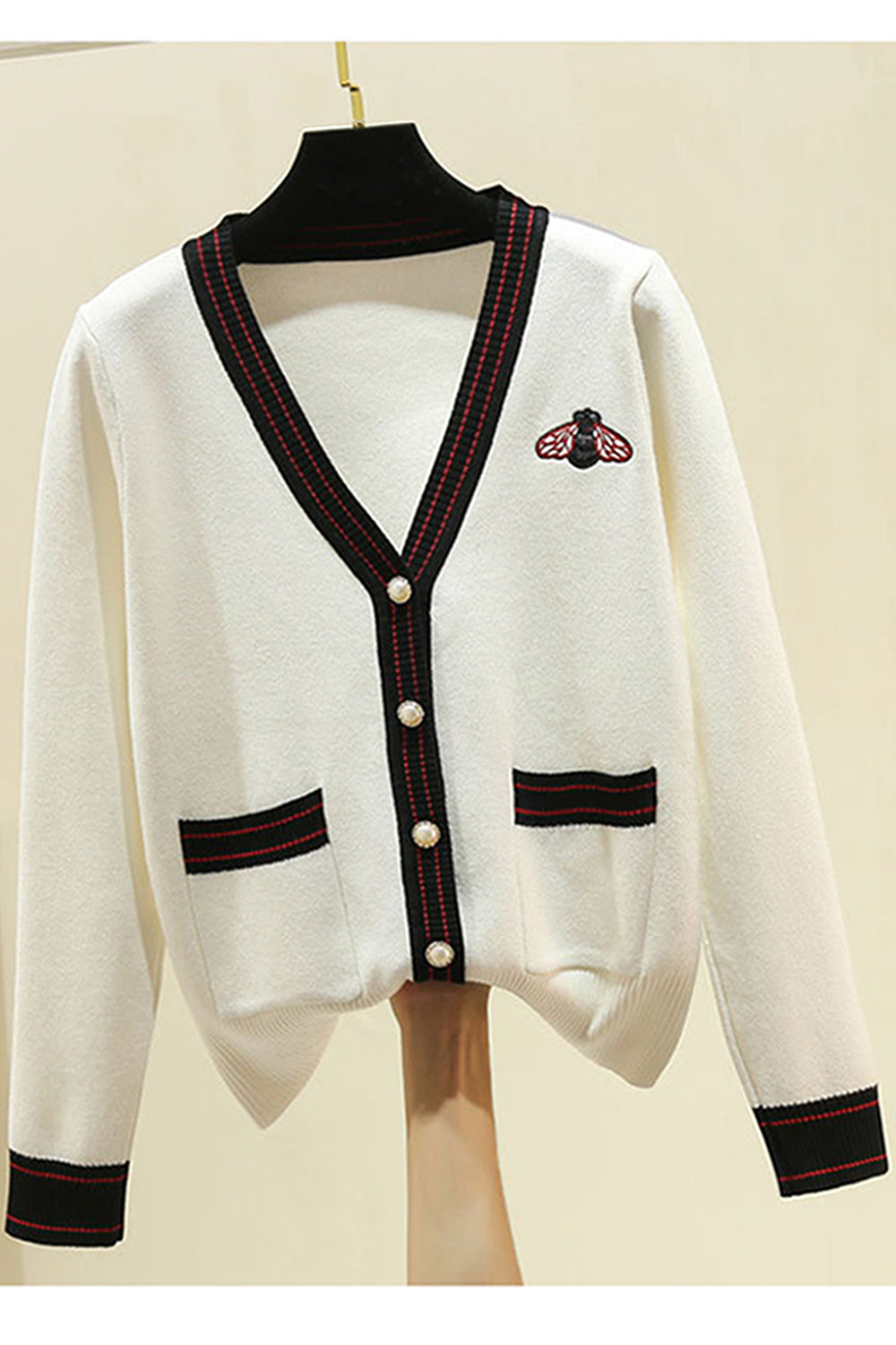 Women Classic V-Neck Long Sleeve Warm Winter Casual Cardigan