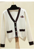 Women Classic V-Neck Long Sleeve Warm Winter Casual Cardigan