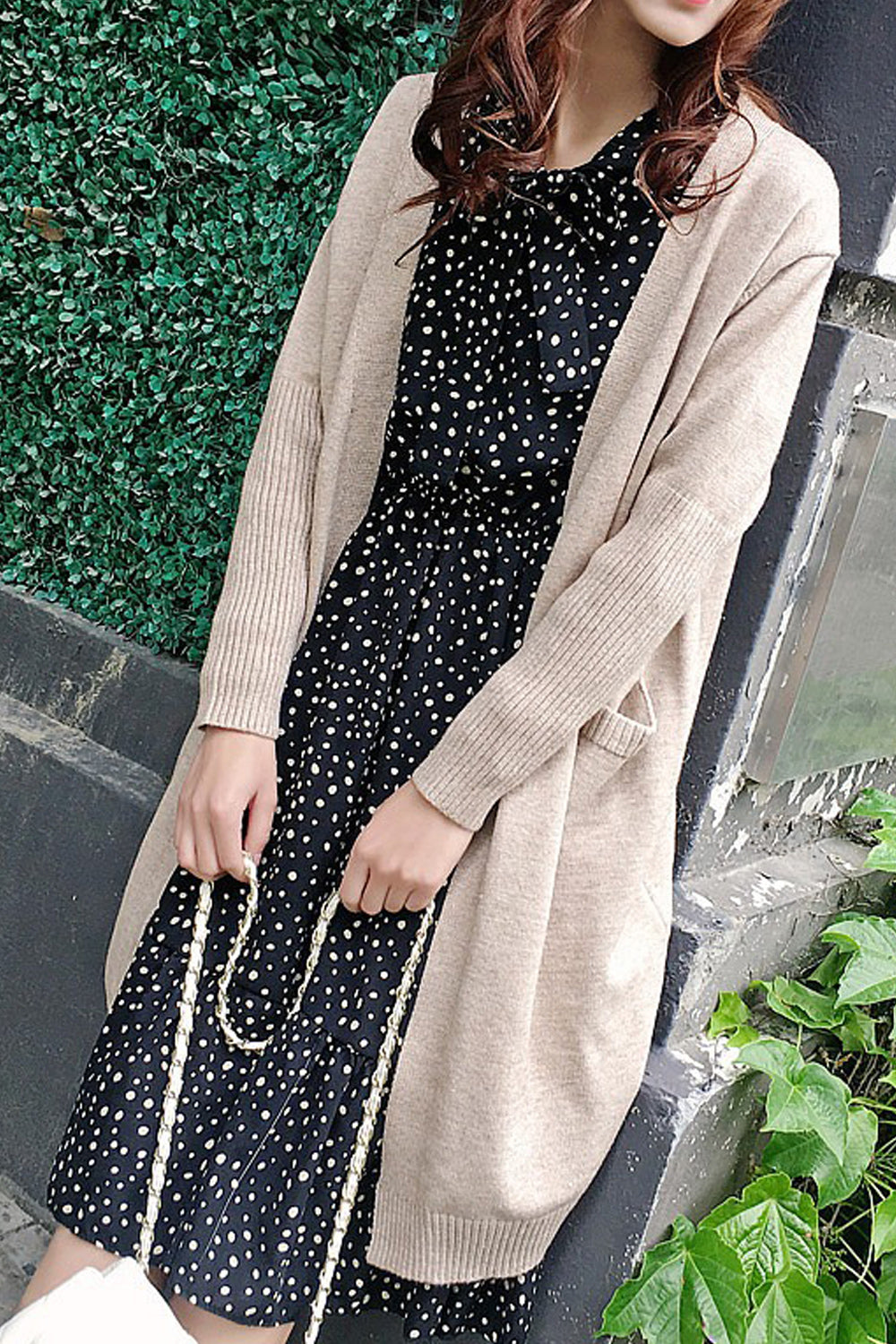 Women Long Length Convenient Easy Front Open Solid Colored Cozy Cardigan