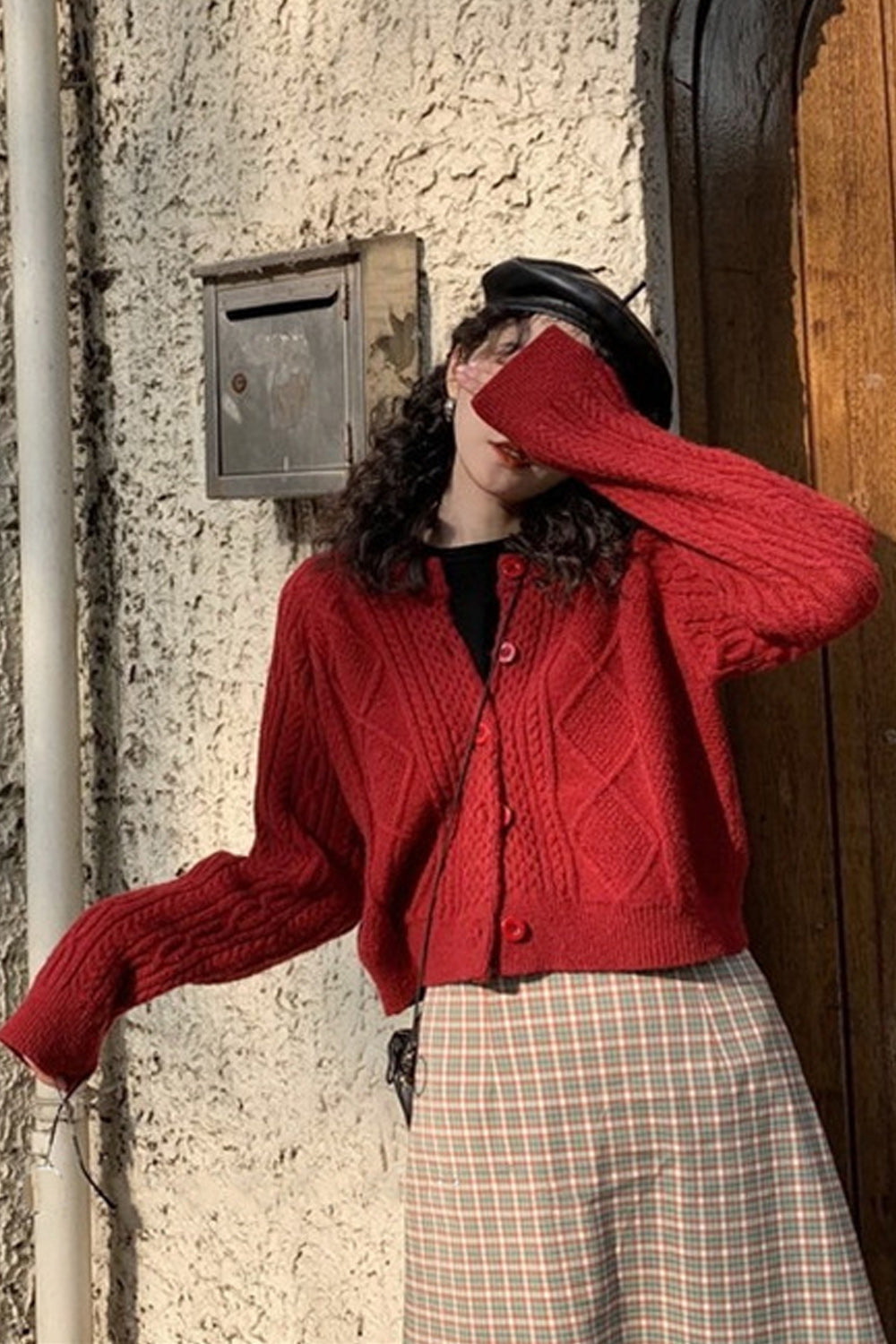 Women Casual Winter Season Soft Long Sleeve Easy Button Closure Cardigan